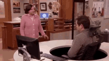 Parks And Rec Ron Swanson GIF - Parks And Rec Ron Swanson Escape GIFs