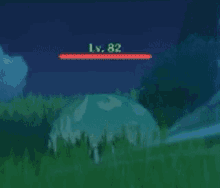 a video game character with lv 82 written on it