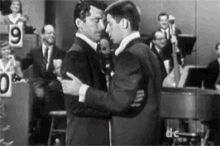 Jerry Lewis And Dean Martin Practice Dance GIF
