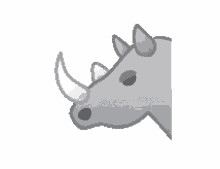 emoji rhino