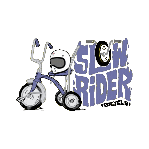 Cartoon Lowbike Sticker - Cartoon Lowbike Street Stickers