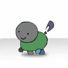 a cartoon of a turtle with a question mark on its back