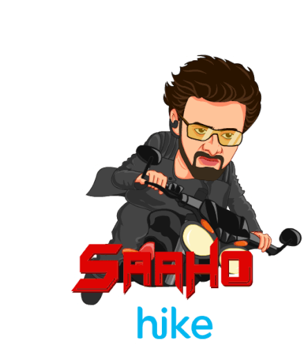 Saaho Driving Sticker - Saaho Driving Motorcycle Stickers