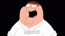 peter griffin from family guy says " sunrise " with his mouth wide open