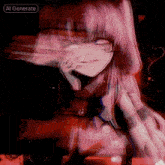 a picture of a girl with a heart and the words ai generate at the top