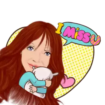 I Miss You Pillow Sticker - I Miss You Pillow Hearts Stickers