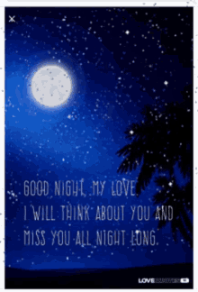 Night Love Missing You GIF