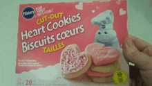 Pillsbury Cut Out Heart Cookies GIF - Pillsbury Cut Out Heart Cookies Heart Cookies GIFs