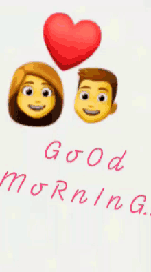Good Morning Couple GIF - Good Morning Couple Heart GIFs