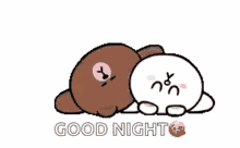 Cony And Brown Good Night GIF - Cony And Brown Good Night Rabbit GIFs