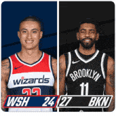 Washington Wizards (24) Vs. Brooklyn Nets (27) First-second Period Break GIF - Nba Basketball Nba 2021 GIFs