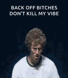 Positive Vibes Only Back Off GIF - Positive Vibes Only Back Off Haters GIFs
