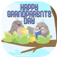 Happy Grandparents Day Grandma And Grandpa Day Sticker - Happy Grandparents Day Grandma And Grandpa Day Grandparents Day Stickers