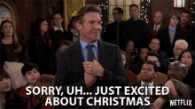 Sorry Uh Just Excited About Christmas Excited GIF - Sorry Uh Just Excited About Christmas Excited Thrilled GIFs