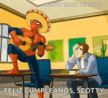Cinco De Mayo Spiderman GIF - Cinco De Mayo Spiderman GIFs