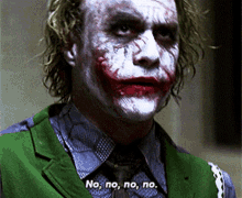 Joker No No No GIF - Joker No No No Nope GIFs