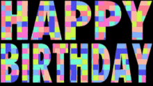 Happy Birthday Colorful GIF - Happy Birthday Colorful Text GIFs