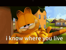 Garfield I Know Where You Live GIF - Garfield I Know Where You Live Ip Adress GIFs
