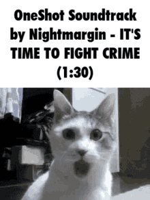 Oneshot Nightmargin GIF - Oneshot Nightmargin Its Time To Fight Crime GIFs