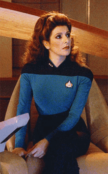 Deanna Troi Marina Sirtis GIF - Deanna Troi Marina Sirtis Star Trek GIFs