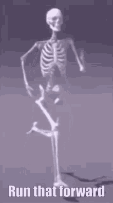 Run That Forwad Skeleton GIF