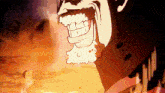 a close up of a man 's mouth with a beard