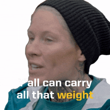 yall can carry all that weight jen kish canadas ultimate challenge 102 youre capable of carrying this heavy load