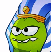 mad om nom cut the rope angry annoyed
