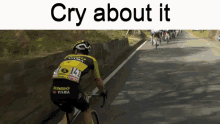 Tom Dumoulin Cry About It Cycling GIF - Tom Dumoulin Cry About It Cycling Giro D Italia GIFs
