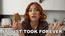 It Just Took Forever Candice Hutchings GIF - It Just Took Forever Candice Hutchings Edgy Veg GIFs