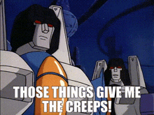 Transformers Skywarp GIF - Transformers Skywarp Those Things Give Me The Creeps GIFs