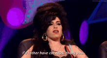 I'D Rather Have Cat Aids, Thank You GIF - Amy Winehouse No Thanks Cat GIFs