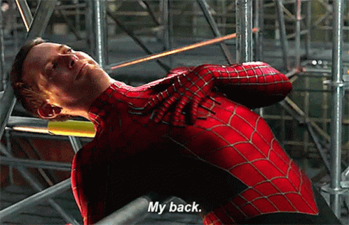 Spider Man My Back GIF - Spider Man My Back Back Pain - Discover & Share  GIFs