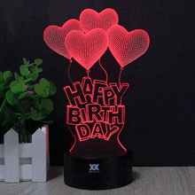 happy birthday love lamp