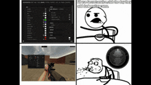 a screenshot of a video game with the caption " i 'll use secretservice club the day they add dark matter camo "