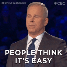People Think It'S Easy Gerry Dee GIF - People Think It'S Easy Gerry Dee Family Feud Canada GIFs