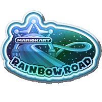 3ds Rainbow Road Badge Sticker