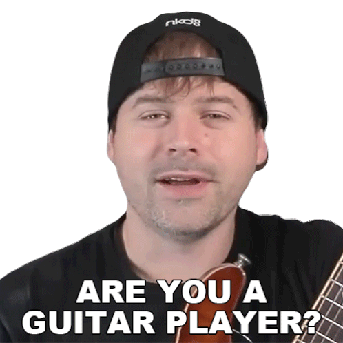 Are You A Guitar Player Jared Dines Sticker - Are You A Guitar Player Jared Dines Are You A Guitarist Stickers