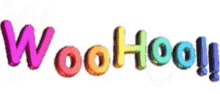 Woohoo Animated Text GIF - Woohoo Animated Text Bouncing GIFs