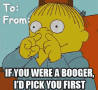 I'D Pick You First GIF - Booger Pickyoufirst Simpsons GIFs