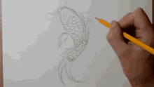 絵を描く GIF - Art Draw Fish GIFs