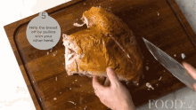 roasted spatchcocked turkey pull breast part slicing food52 food52gifs