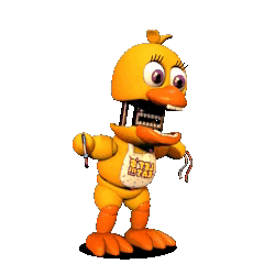 Withered chica artwork | Sticker