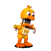 Withered Chica Fnaf World Sticker - Withered Chica Withered Chica Stickers