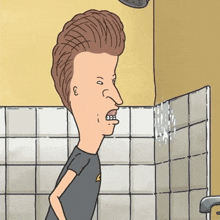 Cleaning The Wall Butt-head GIF - Cleaning The Wall Butt-head Mike Judge GIFs