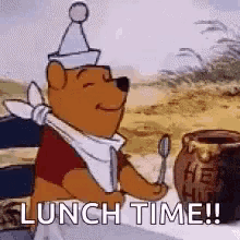 Lunch Time Winnie The Pooh GIF