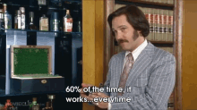60% Of The Time GIF - Anchorman The Legend Of Ron Burgundy Comedy GIFs