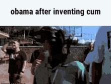 Obama After Inventing Cum Floating GIF - Obama After Inventing Cum Floating Catch GIFs