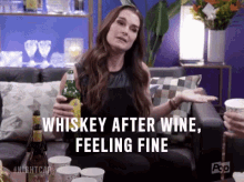 Something Like That GIF - Brooke Shields Whiskey After Wine GIFs
