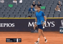 federico delbonis racquet toss tennis racket argentina atp